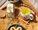 Hình bước làm 1 của món Bánh sữa hạnh nhân