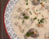 A picture of step 14 of Shish Barak - Lebanese meat dumplings in cooked yogurt.