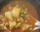 A picture of step 11 of Palak poori and Aloo Matar.