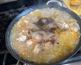 A picture of step 3 of Sotanghon Soup.