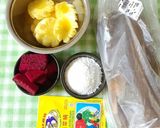 Foto langkah ke 1 dari resep Sentiling Buah Naga Nanas Keju.