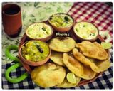 A picture of step 15 of Kolkata Style: Hinger Kochuri or Hing Kachoris with Hing-Potato Curry.
