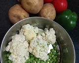 पाव भाजी (Pav bhaji recipe in Hindi) रेसिपी चरण 1 फोटो