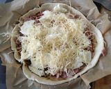 Une image de l'étape 3 de Tarte brioche au pesto rosso.