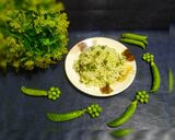 A picture of step 2 of Matar pulao.