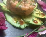 Une image de l'étape 5 de Tartare 🥒de saumon 🐬fumé ciboulette vinaigre de citron 🍋de menton.