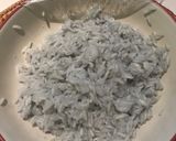 A picture of step 2 of Butterfly Pea Mango Sticky Rice.