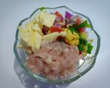Foto langkah ke 2 dari resep Bruschetta ayam keju.