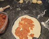 A picture of step 9 of Lahmacun.