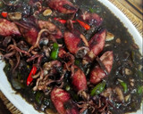 Foto langkah ke 4 dari resep Cumi /Sotong Hitam Pedas.