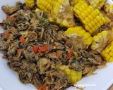 Foto langkah ke 4 dari resep Tumis kerang hijau kupas &jagung manis.