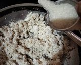 A picture of step 3 of Coconut Burfi.