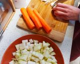 Karalábéleves gerslivel (árpa gyöngy) recept fázis 1 fotója