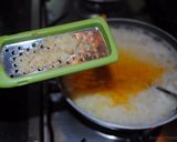 A picture of step 7 of Salmon fish with turmeric-ginger rice OR with Spinach puree.