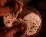 A picture of step 7 of Cheesy kulcha on tawa.