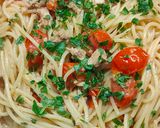A picture of step 3 of Spaghetti with Canned Tuna.