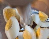 Foto del paso 4 de la receta Calabacín relleno de crema de mejillones y gambas