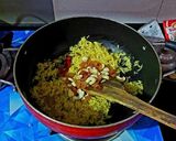 A picture of step 8 of Bashonti Pulao r Chicken Kosha.