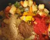 A picture of step 9 of Vegetable Biryani.