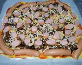 Foto del paso 5 de la receta: Pizza de Berenjena y Salchichas