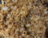 A picture of step 3 of Onion Bacon Jam.