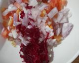 A picture of step 2 of Mayonnaise salsa vegetables dip.
