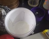 A picture of step 2 of Kharwas or Milk Pudding.