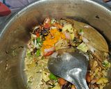 A picture of step 2 of Healthy masoor soya nuggets biryani.