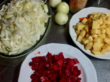 Guiso de Pollo, verduras y arroz. 🍲🍗🫛🥘🌶️