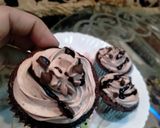 A picture of step 6 of Divine Chocolate cupcakes.