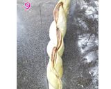 A picture of step 3 of Twisted Nutella bread.