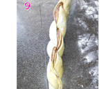 A picture of step 3 of Twisted Nutella bread.
