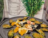 A picture of step 7 of Stuffed and Baked Mussels 😃.