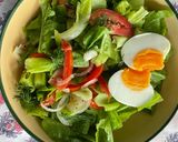 รูปขั้นตอนการทำที่ 2 ของ สลัดผักกับน้ำสลัดมัสตาร์ดซีอิ๊วพริกไทย🥗🥬Cos and friends Salad with Lime Mustard Soy Sauce Dressing🍅🥬🍋
