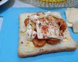 Foto langkah ke 2 dari resep Roti panggang sosis teplon.