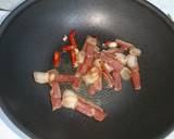 臘肉炒袖珍菇(簡單料理)食譜步驟4照片