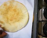 A picture of step 3 of Falafel sandwich||Falafel wrap.