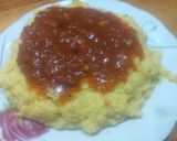 Foto del paso 2 de la receta: Polenta, orégano, queso cremoso y tuco casero