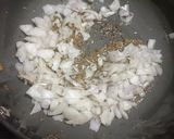 A picture of step 2 of Matar paneer.