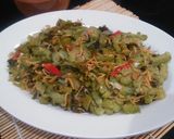 Foto langkah ke 4 dari resep Tumis Pare,Sayur Asin dan teri medan.