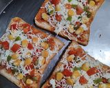 A picture of step 4 of Vegetable Bread Toast.