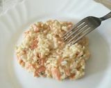 Une image de l'étape 5 de Risotto de saumon fumé.