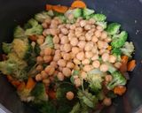 Foto del paso 3 de la receta: Sopa de brocoli con zanahoria y garbanzos
