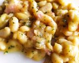 A picture of step 7 of White Beans with Bacon.