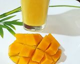 A picture of step 7 of Mango Dalgona Lassi.