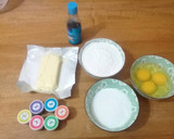 Foto del paso 1 de la receta: Torta de cumpleaños arcoiris con rocklets