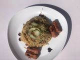 Spicy sausage and spinach rice