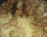 A picture of step 7 of Soya and vegetable biryani.