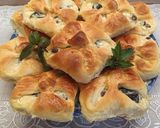 Aszalt szilvás túrós batyu mazsolával recept fázis 9 fotója