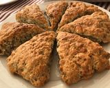 A picture of step 6 of Zaatar and cheese scones.